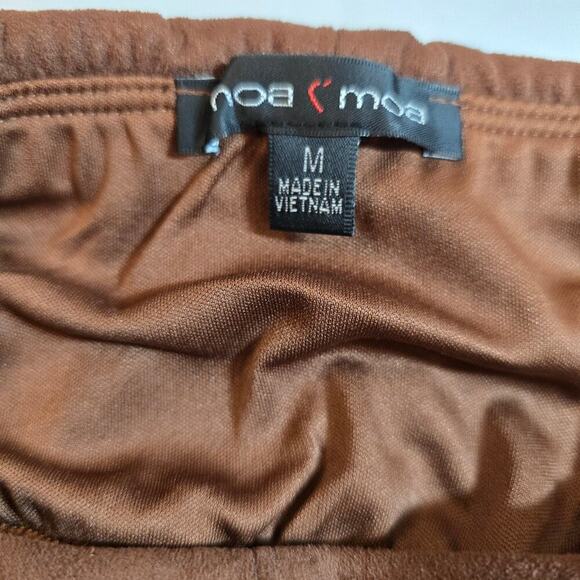 NWT Moa Moa Faux Suede Strapless Top - Picture 3 of 5